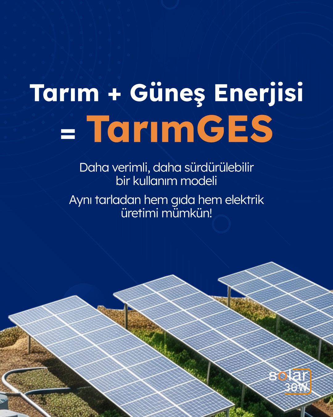 Tarım + güneş enerjisi = TarımGES
